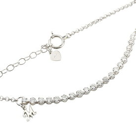 【10%OFF セール】プラチナ ブレスレット レディース エタニティ ダイヤモンド イニシャル ブレス pt900 0.3ct レディース アジャスターチェーン付き 人気