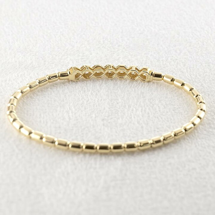 楽天市場】18金 ブレスレット 18k ダイヤモンド ゴールド ダイヤ 