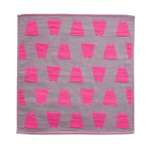 アツコマタノ よく見ると猫 3重ガーゼハンカチ 日本製 今治タオル Atsuko Matano カラフル ネコ 黒猫 ギフト 北欧風 おしゃれ 個性的 またのあつこ