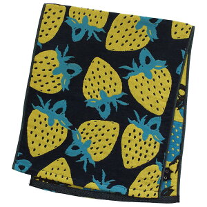 アツコマタノ フェイスタオル <ストロベリージョーク> ギフト 日本製 今治タオル Atsuko Matano カラフル いちご 苺 フルーツ柄 北欧風 おしゃれ 個性的 またのあつこ