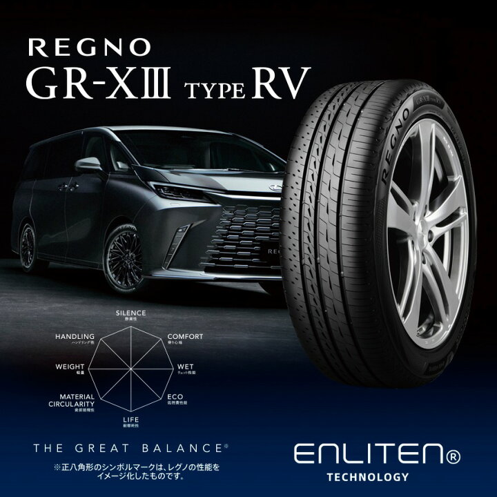 楽天市場】《2026年製》 REGNO GR-XIII TYPE RV 225/55R19 103V XL 
