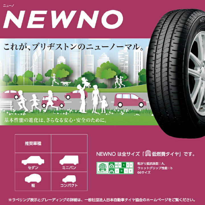 楽天市場】【タイヤ交換可能】〔2024年製/在庫あり〕 NEWNO 155/65R14  