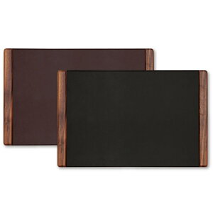 デスクマット W675×H425mm 合皮+木製 WD-1060