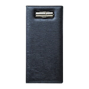 二ツ折伝票ホルダー W115xH235mm 右金具・左ポケット付 つむぎタイプ ポリ塩化ビニル BH-106B えいむ(Aim)