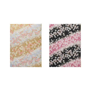 和風メニューブック A4・4ページ ピンタイプ JPB-201 和紙サクラ柄(外カバー付) えいむ(Aim)