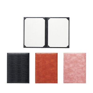 洋風メニューブック A4・2ページ 片面タイプ CLB-211 クロコ柄コーナー付メニュー えいむ(Aim)