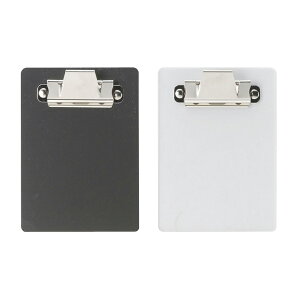 伝票ホルダー W95xH130mm 金具クリップ付 ポリ塩化ビニル BH-48(ミニ) えいむ(Aim) ブラックマット・クリアマット