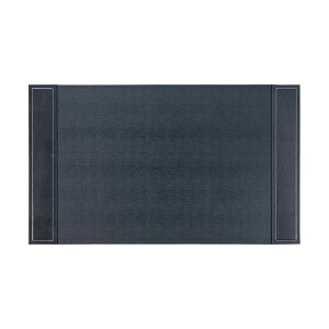 デスクマット 本革+合皮 ステッチ DM-302 ブラック メーカー直送品