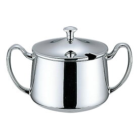 YUKIWA ユキワ　プレスト シュガーポット 300cc 03037340 SUGAR POT/PREST　ステンレス製【コーヒー用品 カフェ レストラン ホテル 厨房 業務用 調理器具 プロ仕様】