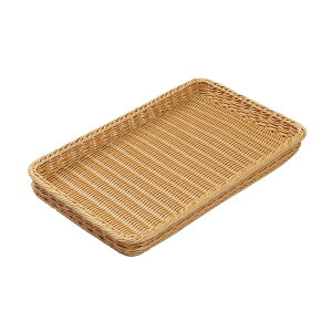 PPラタン ベーカリーバスケット薄型 薄型25型 アイボリー BB-4025-IV 010B25IV【食器洗浄機対応 衛生的 カフェ レストラン ホテル 厨房 業務用 調理器具 プロ仕様 オシャレ】