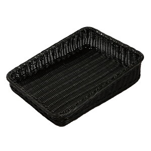 PPラタン ベーカリーバスケット斜め 斜め30型 ブラック BB-K4030-BK 010K30BK【食器洗浄機対応 衛生的 カフェ レストラン ホテル 厨房 業務用 調理器具 プロ仕様 オシャレ】