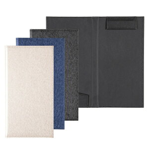 二ツ折伝票ホルダー W115xH220mm マグネットクリップ付 ポリ塩化ビニル TF-201 シンビ(SHIMBI)