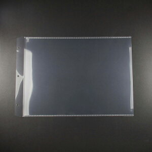 メニュー用中ビニール A4横・3穴 PP・クリア PPC-A40