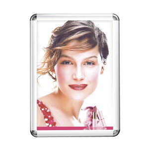 LEDパネル PGライトLEDスリム 屋内用・B0 シルバー PG-44R-B0(LED) ポスターグリップ 【シンエイ・ポスターフレーム・飲食店や物販店、遊技場や金融関係、駅広告に!】