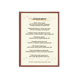 【在庫限り】クリアメニューブック A4・4ページ ヘリンボーン調タイプ HB-ABW-7 シンビ