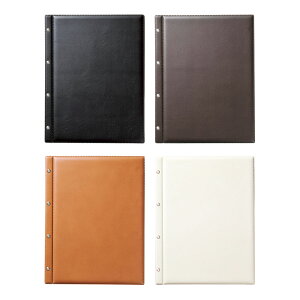 洋風メニューブック A4・4ページ ビスタイプ PB-551 ソフトタッチメニュー えいむ(Aim)