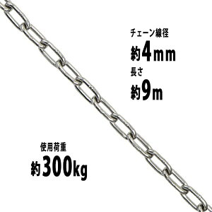  XeX`F[ `F[ a4mm gp׏d300kg 9m SUS304 JISKi XeX   ݂ `F[XO XO`F[ N`F[ `FC  N[