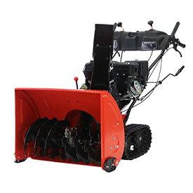 送料無料 除雪機 スノーブロワ 自走式 13馬力 13HP 総排気量375cc 除雪幅約71cm 最大除雪高約53cm 最大投雪距離約15m エンジン セル付き リコイルスターター ヘッドライト付き パワステ キャタピラ クローラー 4サイクル 雪かき 投雪 除雪 ガソリン ミニローダー josetuta13