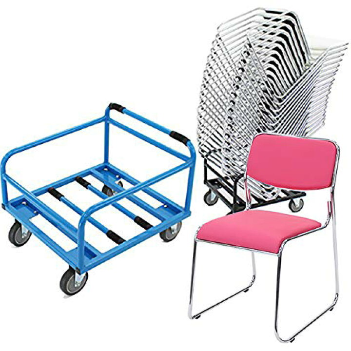 楽天市場】送料無料 新品 18脚セット+収納台車 カラー選択可能 