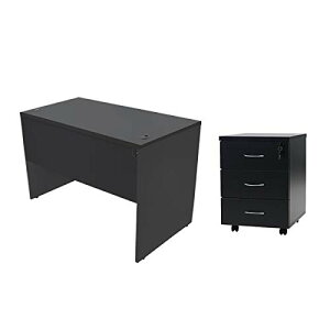 送料無料 選べる4カラー ワークデスク 3段 サイドチェスト 約W120×D60×H74 幕板 ゲーミングデスク オフィスデスク エグゼクティブデスク パソコンデスク PCデスク 約W1200×D600×H740 シンプルデス