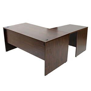 送料無料 選べる4カラー&右用左用 ワークデスク L字型 約W160×D180×H74 幕板 ゲーミングデスク L字デスク L型 サイドデスク 連結 オフィスデスク エグゼクティブ パソコンデスク PCデスク 約W160