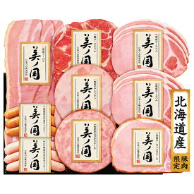 ≪200円OFFクーポン配布中≫ 日本ハム ギフト お歳暮 16％off 【北海道 プレミアム 美ノ国 UKH-58】 ハム 美ノ国ギフト 詰め合わせ ギフト 早期予約 送料無料 御歳暮 ロースハム ハムステーキ ベーコン 生ハム ビアシンケン あらびきステーキ ウインナー セット 贈答