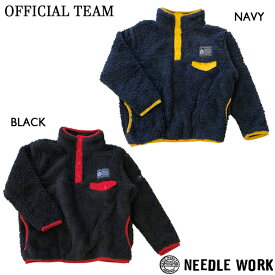 ●40%OFFセール●ニードルワーク　オフィシャルチーム　NEEDL WORK　OFFICIAL TEAM　フリース　プルオーバー　BRUSHED DOUBLE-SIDED FLEECE HIGH-NECK PULL-OVER（110-140）　アウトレット