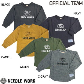 ●50%OFFセール●ニードルワーク（NEEDL WORK）OFFICIAL TEAM　CHOOSE DESIGN　SWEAT SHIRT 長袖Tシャツ(100・110・120・130・140）　アウトレット