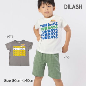 ●50%OFFセール●ディラッシュ　DILASH　ロゴ　半袖　Tシャツ　(80・90・100・110・120・130・140）　アウトレット