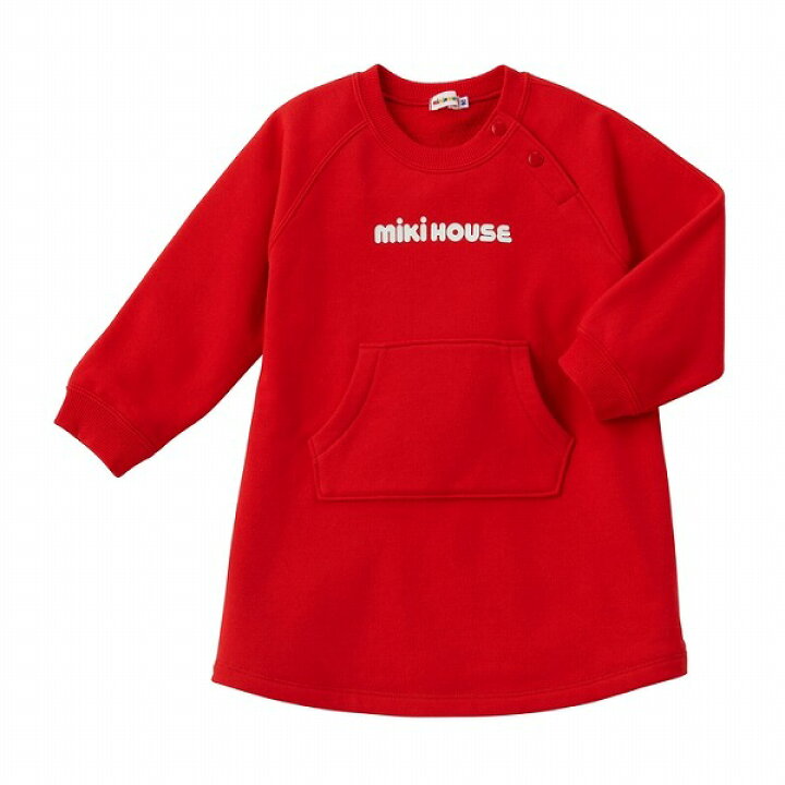 楽天市場】○20日〜P6倍○ミキハウス mikihouse ロゴワンピース 裏毛 