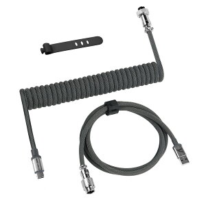 �y����8000Hz�Ή��zATTACK SHARK C01Pro �Q�[�~���O�L�[�{�[�h�p�R�C���P�[�u�� USB Type-C�ڑ� ����x�� �i�C�����ґg�ϋv �X�}�z/�^�u���b�g�[�d�Ή� 1.5m�L�� �����߂��h�~�݌v �M�����艻�Z�p �p�\