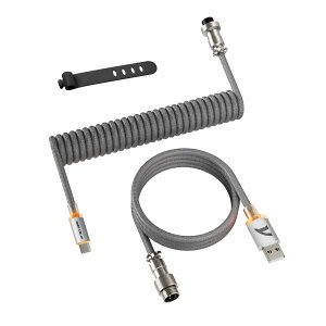 ATTACK SHARK C01ULTIMATE �Q�[�~���O�L�[�{�[�h�p�R�C���P�[�u�� 8000Hz�����`�� RGB���� USB C to USB A �����x���c�� �A���~�V�[���h GX�q��R�l�N�^�[ �i�C������d�ґg PET���b�V�� 1.5m�L�� �[�d �f�[