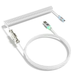 ATTACK SHARK C01ULTRA �L�[�{�[�h �R�C���P�[�u�� ���E�� �q��R�l�N�^�t�� RGB���C�g���� Type-C USB-A �_�u���X���[�u ���ϋv �����^ ���J�j�J���L�[�{�[�h �Q�[�~���O�L�[�{�[�h ����J�X�^���Ή� 