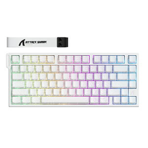 ATTACK SHARK R82HE ���s�b�h�g���K�[ �Q�[�~���O�L�[�{�[�h �L�� ���C�X�C�b�` 75���z�� 80�L�[ 8000Hz�|�[�����O���[�g RT���x0.005mm 0.08ms��x�� 256K�X�L�������[�g �f�b�h�]�[������ �S�L�[RT���� RG