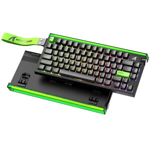 ATTACK SHARK R85HE �Q�[�~���O�L�[�{�[�h �R�X�p �L�����s�b�h�g���K�[ �L�[�{�[�h 8000Hz������ �|�[�����O���[�g ���C�X�C�b�` RT0.005mm RGB �L�[�{�[�h 75%���C�A�E�g �m�u�t�� HIFI 1600���FRGB���[�h