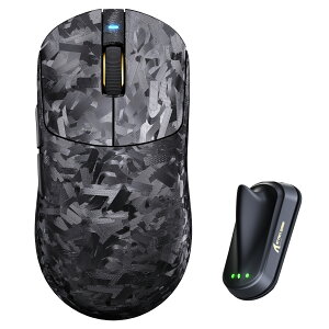 ATTACK SHARK RS3ULTRA �Q�[�~���O�}�E�X ���C�����X Bluetooth �L�� PAW3955MAX �ő�52000DPI 1DPI���� 20000FPS Nordic54L15 0.168ms��x�� �L������8000Hz �f���A��8K �J�[�{���t�@�C�o�[�����f�� 66g�y�� ���w���}�C