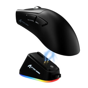 ATTACK SHARK V3PRO �Q�[�~���O�}�E�X 3���[�h���C�����X/ �L��/2.4G�ڑ� 65g�y�ʃ}�E�X PAW3311�Z���T�[ BK52820 MCU �E�����p�J�[�u�h RGB�}�O�l�b�g�[�d�X�^���h DPI25000 50���x���� ��^�p�[���T�|�[�g40G
