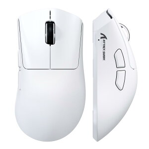 ATTACK SHARK V8 �Q�[�~���O�}�E�X 8K�|�[�����O���[�g 42000DPI Nordic54L15�`�b�v�A0.168ms��x�� �y�ʉ�59g�A8K���V�[�o�[�t PAW3950MAX �L��/2.4GHz/Bluetooth �N���E�h�h���C�o�[���T�|�[�g �J�X�^���\ ��X
