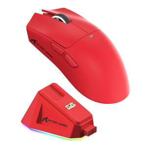 ATTACK SHARK X11 �Q�[�~���O�}�E�X ���C�����X ���� 2.4g/Bluetooth/USB-C ���y��63g 22000DPI �[�d�h�b�N�t�� �A���`�X���b�v�e�[�v�t�� �ő�65���ԓ��� �Z�K�擾�ς�
