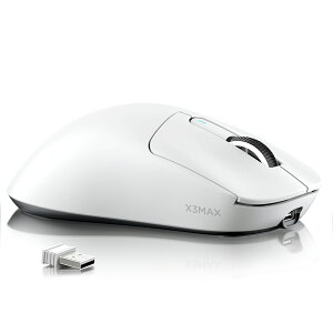 ATTACK SHARK X3 MAX �Q�[�~���O�}�E�X ���C�����X Bluetooth �L�� PAW3950�Z���T�[ �ő�42000DPI 50DPI�P�ʒ��� 750IPS 50G 49±3g ���y�� ���E�Ώ� ���w���}�C�N���X�C�b�` 1����ϋv USB-C 2.4GHz Bluetooth5.4 3���[�h
