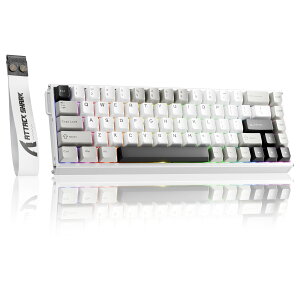 �yCNC�t���A���~��➑́zATTACK SHARK X68MAX HE ���s�b�h�g���K�[ �Q�[�~���O�L�[�{�[�h USB-C�L�� 8000Hz�|�[�����O���[�g RT0.005mm 68�L�[0.08ms�f�B���C �����\�ȃA�N�`���G�[�V�������� PBT�L�[�L��