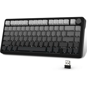 ATTACK SHARK X85 �Q�[�~���O�L�[�{�[�h 75% ���J�j�J���L�[�{�[�h bluetooth ���C�����X ���� ���Ő��X�C�b�` �K�X�P�b�g�}�E���g ���j�A �T�C�h���󒤍�PBT�`�F���[�L�[�L���b�v RGB �z�b�g�X���b�v