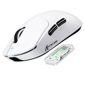 ATTACK SHARK X8 Ultra�Q�[�~���O�}�E�X �X�[�p�[���C�g59g�}�E�X ���C�����X2.4 G/Bluetooth/�L��Type-C 8000Hz�|�[�����O���[�gPAW3950MAX�Z���T�[ Nordic52840 8K���V�[�o�[���� 42K DPI 60G�����x 750IPS 500mAh WEB�h