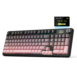 ATTACK SHARK X98PRO ���J�j�J���L�[�{�[�h ���C�����X �K�X�P�b�g�}�E���g 5�w�p�b�h Bluetooth/2.4GHz/USB-C TFT�X�N���[�� �������m�u �z�b�g�X���b�v�Ή� Bluetooth/2.4GHz/USB-C HIFI�� �Z�p��K���ؖ��ԍ�