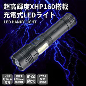 LEDd [d LED d USB Type|C[d  ŋ e 8800mAh IPX6 h LEDnfBCg USB[d Xg{ tbVCg ԐF