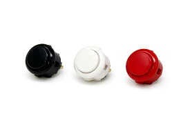 【エラストマー静音】三和電子 ハメ込み式押しボタン24φ 黒・白・赤（スタート・セレクトボタンサイズ）【OBSFE-24-】