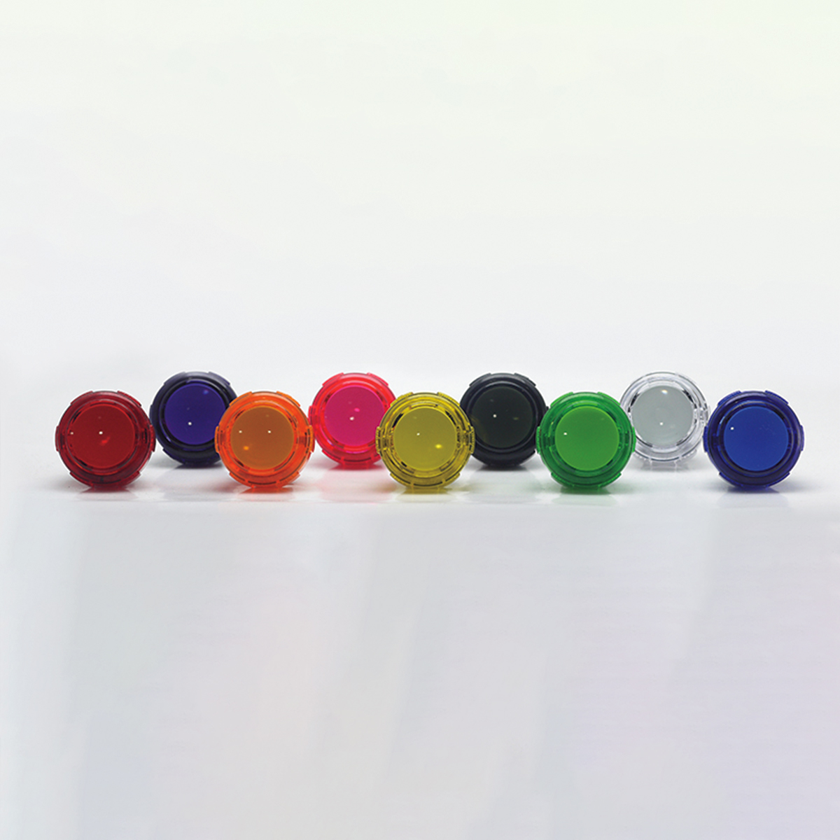 CROWN/Samducksa SDB-202 Cherry Button クラウン/サムドクサ チェリー 押しボタン クリア カラー  30mm（ネジ式）（ビデオゲームボタンサイズ） Attasa（アタッサ）