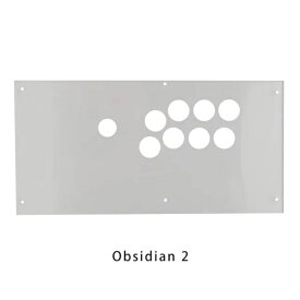 Qanba(クァンバ) Obsidian 2 (オブシディアン 2) アーケードジョイスティック用 クリアパネル/メタルプレート