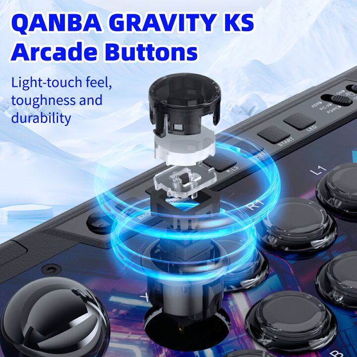 楽天市場】【静音レバー&ボタン】 Qanba Q3 Silent Obsidian Arcade 