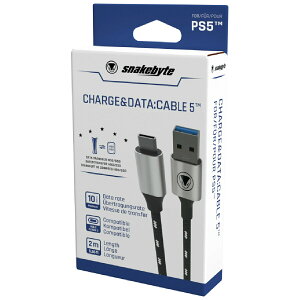 Xl[NoCg  SnakeByte SONY PS5 USBP[u CHARGE&DATA:CABLE 5(2M)@`[WAhf[^:P[u 5 USB3.2Ή̒f[^ʐMP[u USB TYPE-CP[u P[u2m